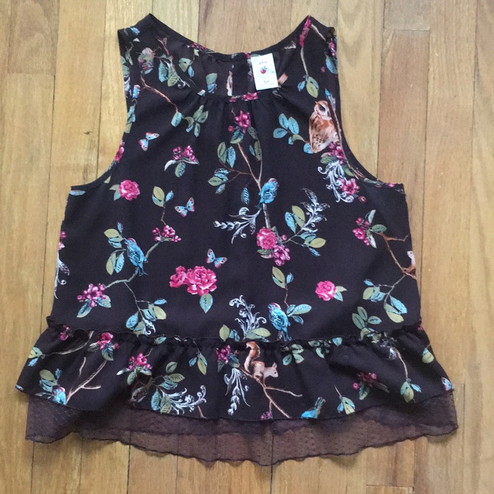 Lauren Conrad woodland sheer tank